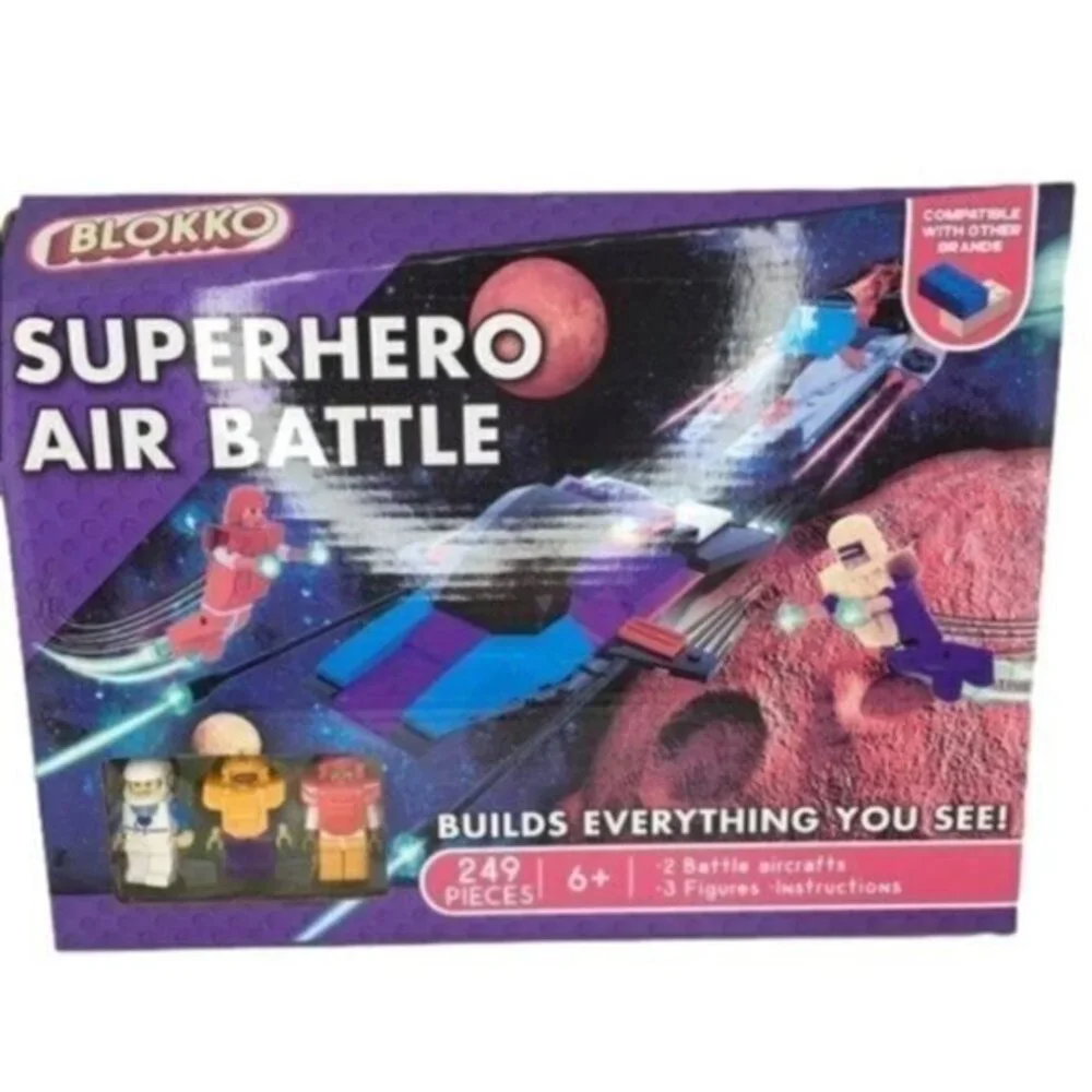 Blokko Superhero Air Battle 249 Pieces Bui…